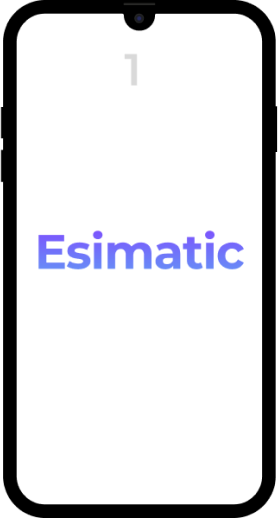 The first step of the process is to download the Esimatic eSIM app using a smartphone that supports eSIM technology.