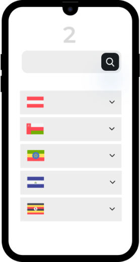 Nachdem Sie die App geöffnet haben, wählen Sie die Türkei aus der Liste der verfügbaren Länder aus. Anschließend können Sie den für Ihre Reisepläne am besten geeigneten Datentarif auswählen.